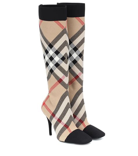 burberry knee high boots|Burberry high heel boots.